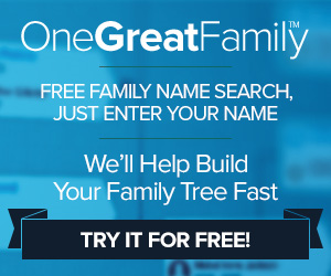 300x250 Free Genealogy Search blue